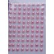 Półperełki samoprzylepne 3 mm jasno-różowe