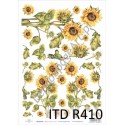Papier ryżowy ITD Collection 0410 - Słoneczniki