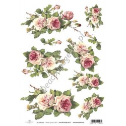 Papier ryżowy ITD Collection 423 - Róże