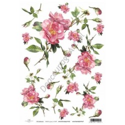Papier ryżowy ITD Collection 0428 - Róże