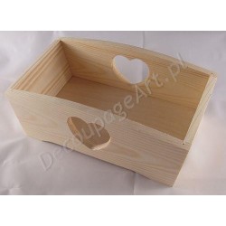 Pudełko z sercem retro