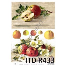 Papier ryżowy ITD Collection 0433 - Jabłka