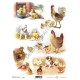 Papier ryżowy ITD Collection 472 - Wielkanocne zwierzęta