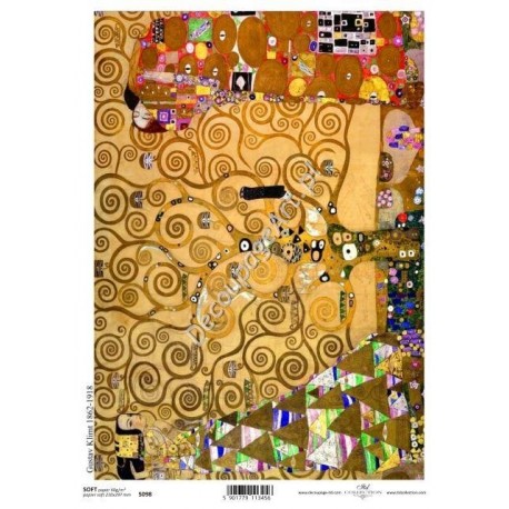 Papier do decoupage ITD SOFT 098 - Klimt