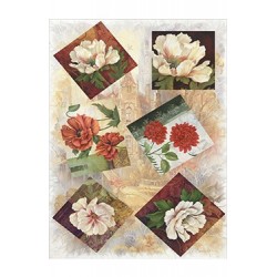 Papier Ryżowy Cadence 070 Obrazki z kwiatami
