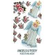 Kalkomania artystyczna - Angel & Teddy