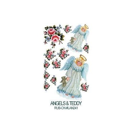 Kalkomania artystyczna - Angel & Teddy