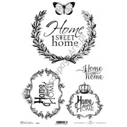 Papier ryżowy ITD Collection 0516 - Home Sweet Home