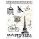Papier do decoupage ITD SOFT 103 - Paryż