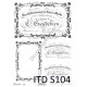 Papier do decoupage ITD SOFT 104 - Etykiety