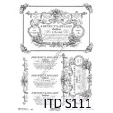Papier do decoupage ITD SOFT 111 - Etykiety