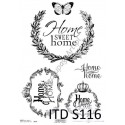 Papier do decoupage ITD SOFT 116 - Home Sweet Home