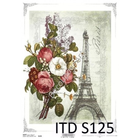 Papier do decoupage ITD SOFT 125 - Paris