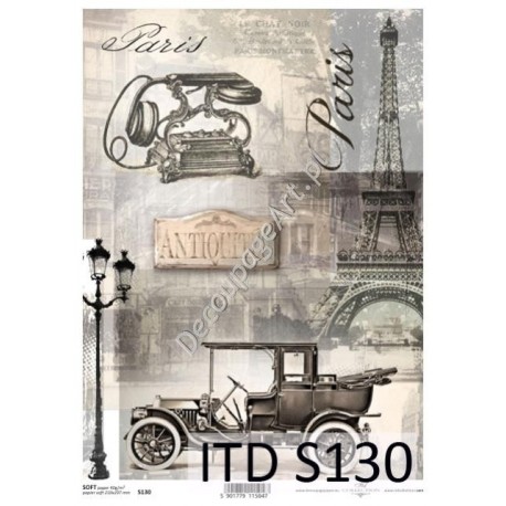 Papier do decoupage ITD SOFT 130 - Paris