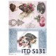Papier do decoupage ITD SOFT 131 - Romance
