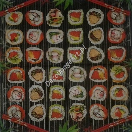 Serwetki do decoupage - sushi