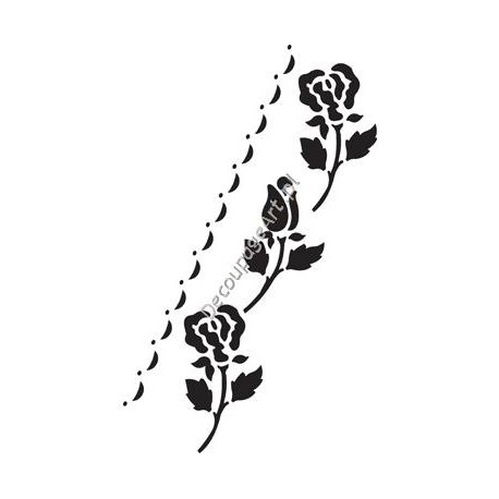Szablon bordiurowy Cadence 052 róże