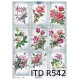 Papier ryżowy ITD Collection 542 - Róże