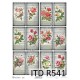Papier ryżowy ITD Collection 541 - Róże