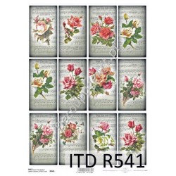 Papier ryżowy ITD Collection 0541 - Róże