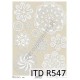 Papier ryżowy ITD Collection 547 - Koronki