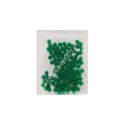 Pompony akrylowe 5 mm zielone