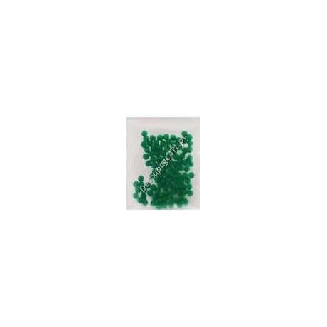 Pompony akrylowe 5 mm zielone