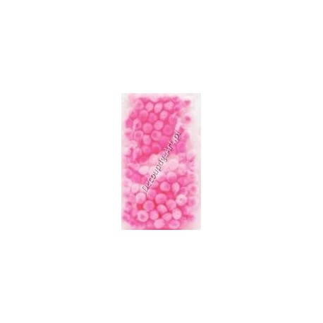 Pompony akrylowe 10 mm jasno-różowe 100 szt