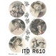 Papier ryżowy ITD Collection 610 - Zimowe damy