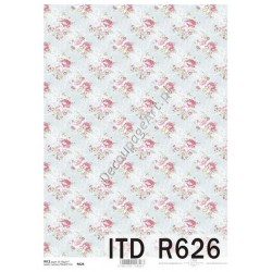 Papier ryżowy ITD Collection 0626 - Drobne róże