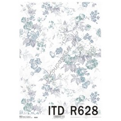 Papier ryżowy ITD Collection 0628 - Błękitne róze