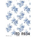 Papier ryżowy ITD Collection 0634 - Błękitne róże