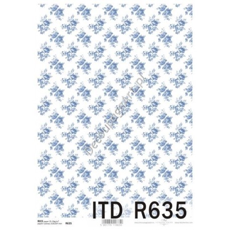 Papier ryżowy ITD Collection 635 - Błękitne róże