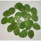 Jajka z mikrogumy brokatowej - małe jasno-zielone