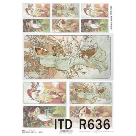 Papier ryżowy ITD Collection 636 - A. Mucha