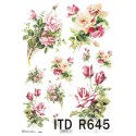 Papier ryżowy ITD Collection 0645 Róże