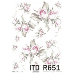Papier ryżowy ITD Collection 0651 Delikatne róże
