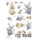 Papier ryżowy ITD Collection 652 Bukiety kwiatów