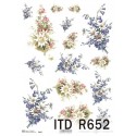 Papier ryżowy ITD Collection 0652 Bukiety kwiatów