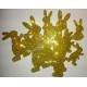 Króliki z mikrogumy brokatowej - złote