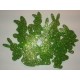 Króliki z mikrogumy brokatowej - zielone