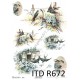 Papier ryżowy ITD Collection 672 - Ptaszki