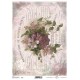 Papier do decoupage ITD SOFT 262 - Bukiet kwiatów i pismo