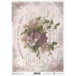Papier ryżowy ITD Collection 0716 - Bukiet kwiatów