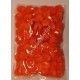 Pompony akrylowe 10 mm pomarańczowe 100 szt