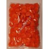 Pompony akrylowe 10 mm pomarańczowe 100 szt