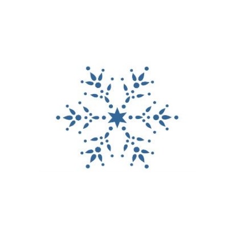 Szablon GH 12 x 15 cm - 48 Śnieżynka i gwiazdka