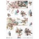 Papier ryżowy ITD Collection 859 - Wiosenne ptaki