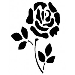 Szablon 15x20 cm - 1006 piękna róża
