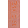 Szablon laserowy 6 x 13,5 cm - hieroglify z